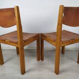 Chaises en cuir maison Regain
