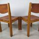 Chaises en cuir maison Regain