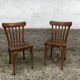 Pair of vintage bentwood bistro chairs