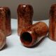 Lot de 5 vases ,pots en grès signée sirkka 78