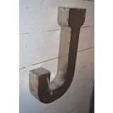 Industrial iron "j" letter