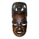 Visage énigmatique d'Afrique sculpté en bois d'ébène