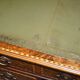 Victorian desk Merryweather in walnut and oak 1885 with leather.