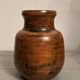 Jacques Blin vase black orange circa 1970 perfect condition vintage ceramic