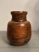 Jacques Blin vase black orange circa 1970 perfect condition vintage ceramic
