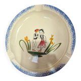 Assiette Bretonne de Pornic en faïence ancienne