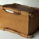 1960s Vintage - elegant wooden (oak) umbrella stand with plastic insert