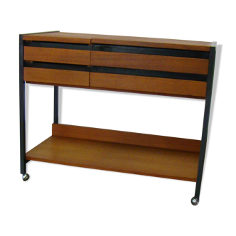 Vintage audio trolley or side table