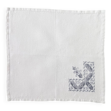 Nappe brodée avec 12 serviettes assorties
