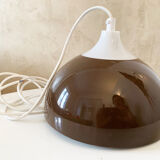 Brown Space Age Ceiling Light by A. Schröder Kemi, Denmark 1970s