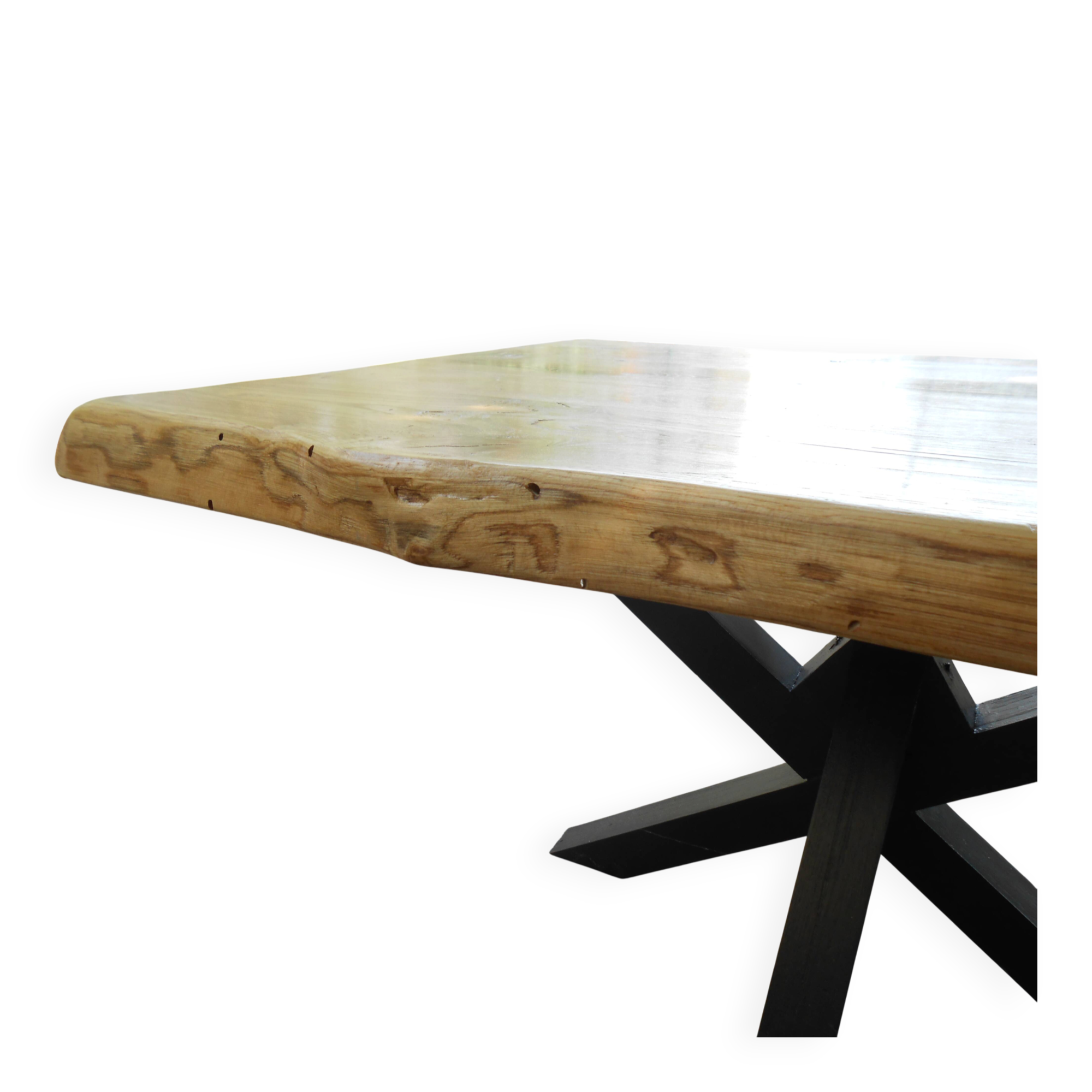 solid wood coffee table chestnut from France