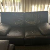 Leather sofa set