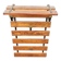 Wall-mounted coat rack in iron and wooden slats