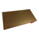 Table basse double : table en verre et dessus amovible bois