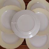 7 flat plates Sarreguemines Hugues