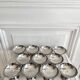 10 vintage stainless steel cups
