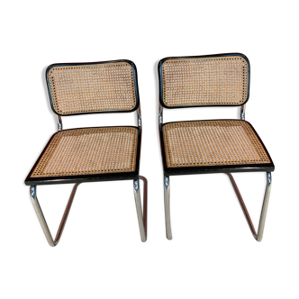 Paire de chaises cesca b32 par Marcel Breuer