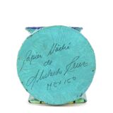 Mexican papier-mâché candle holder by Abelardo Ruiz, 1970s