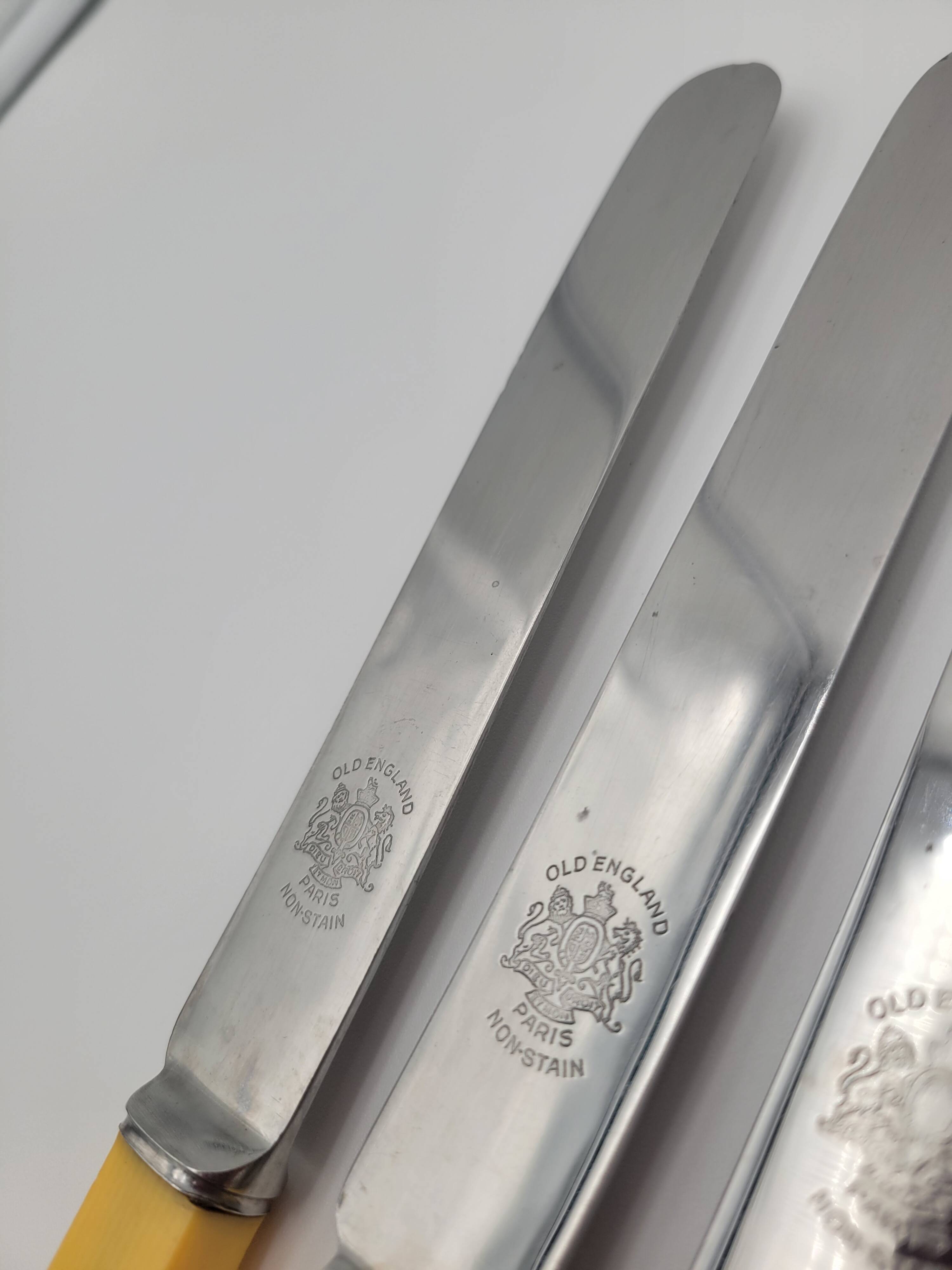 10 g.butler&co knives with galalith handles