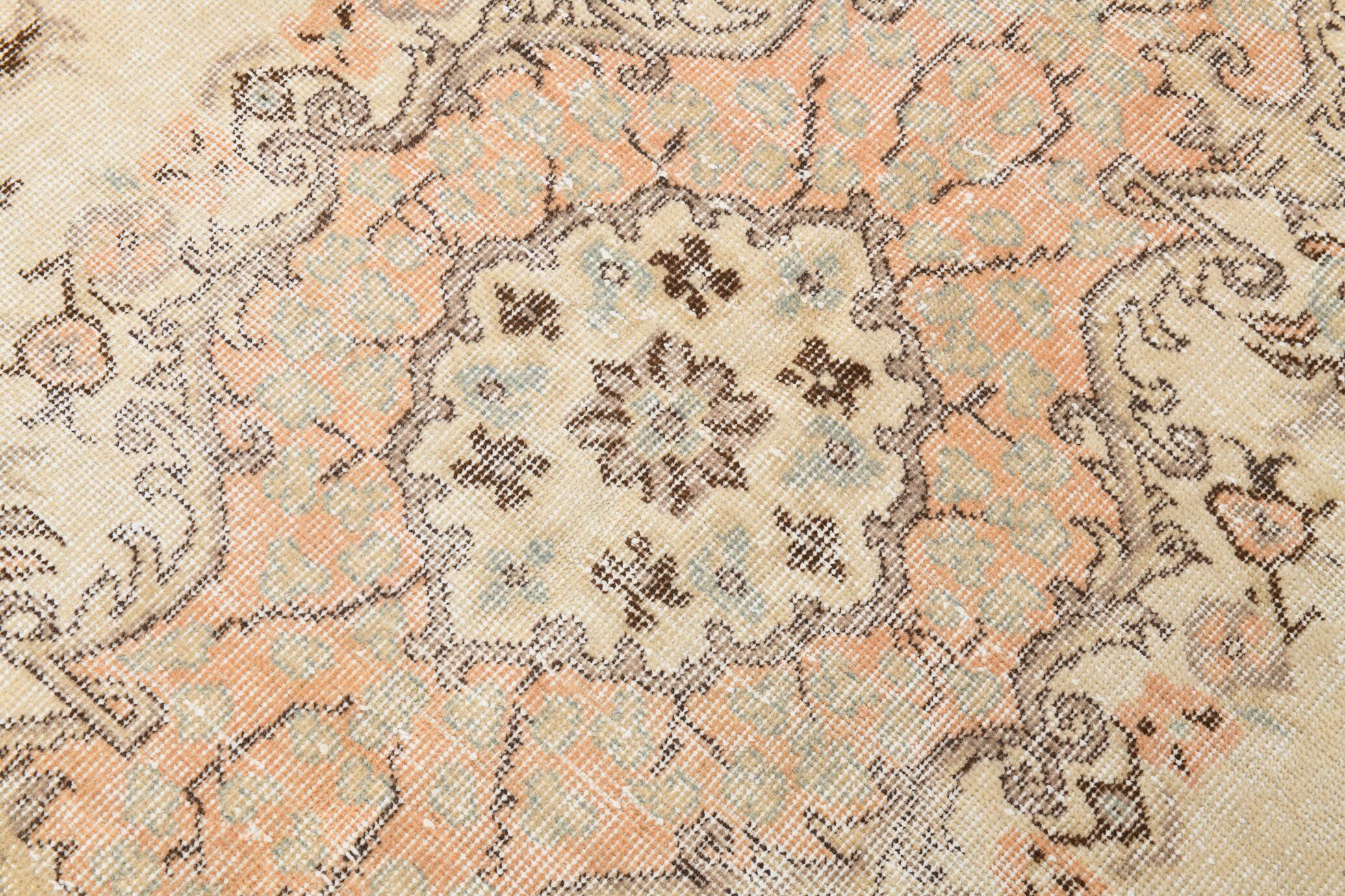 6x10 Shades Of Brown Beige Classic Vintage Rug, 174x303Cm SK 5112