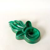green and gold ceramic ashtray from the 60s
