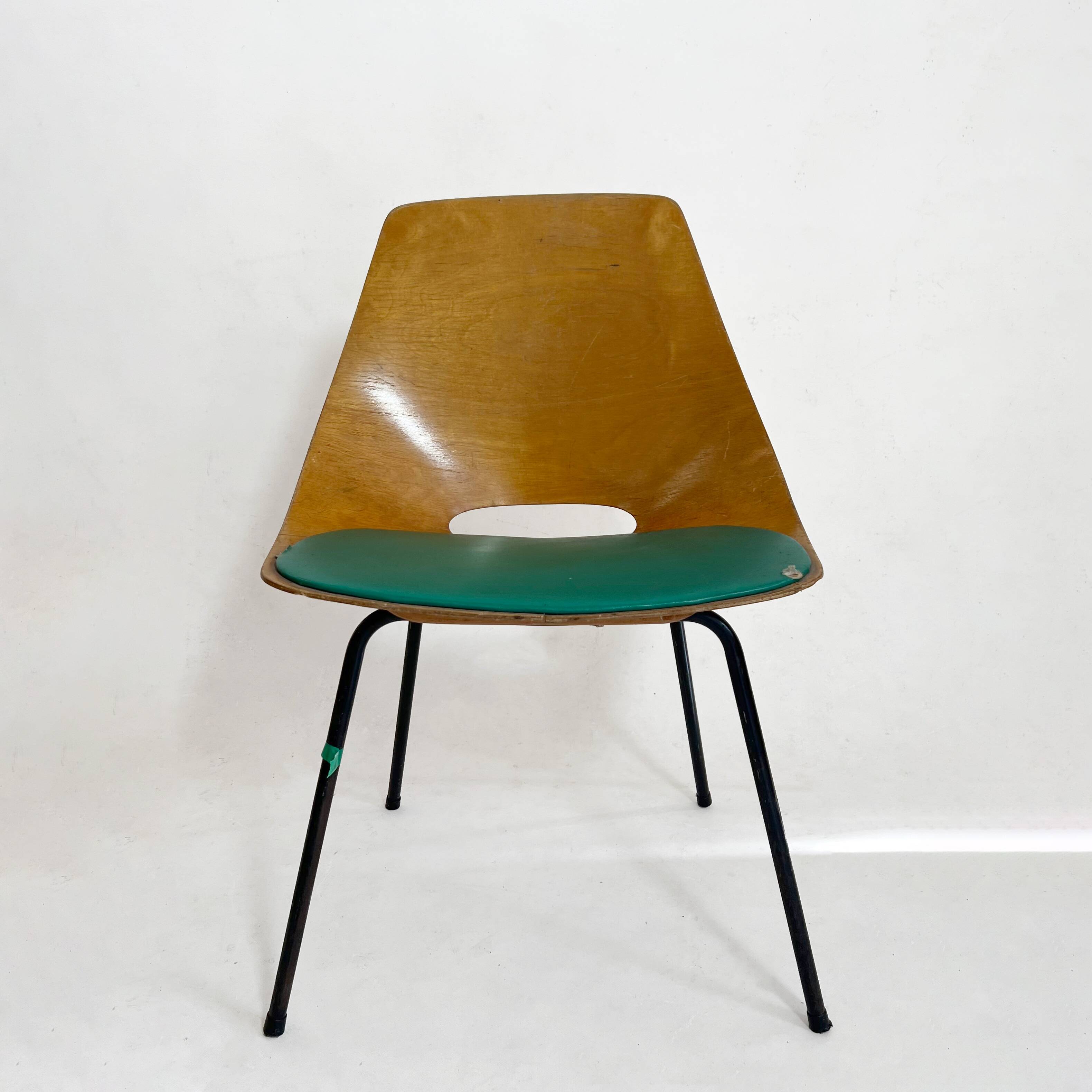 Pierre Guariche, Tonneau chair no. 6, 1950s.