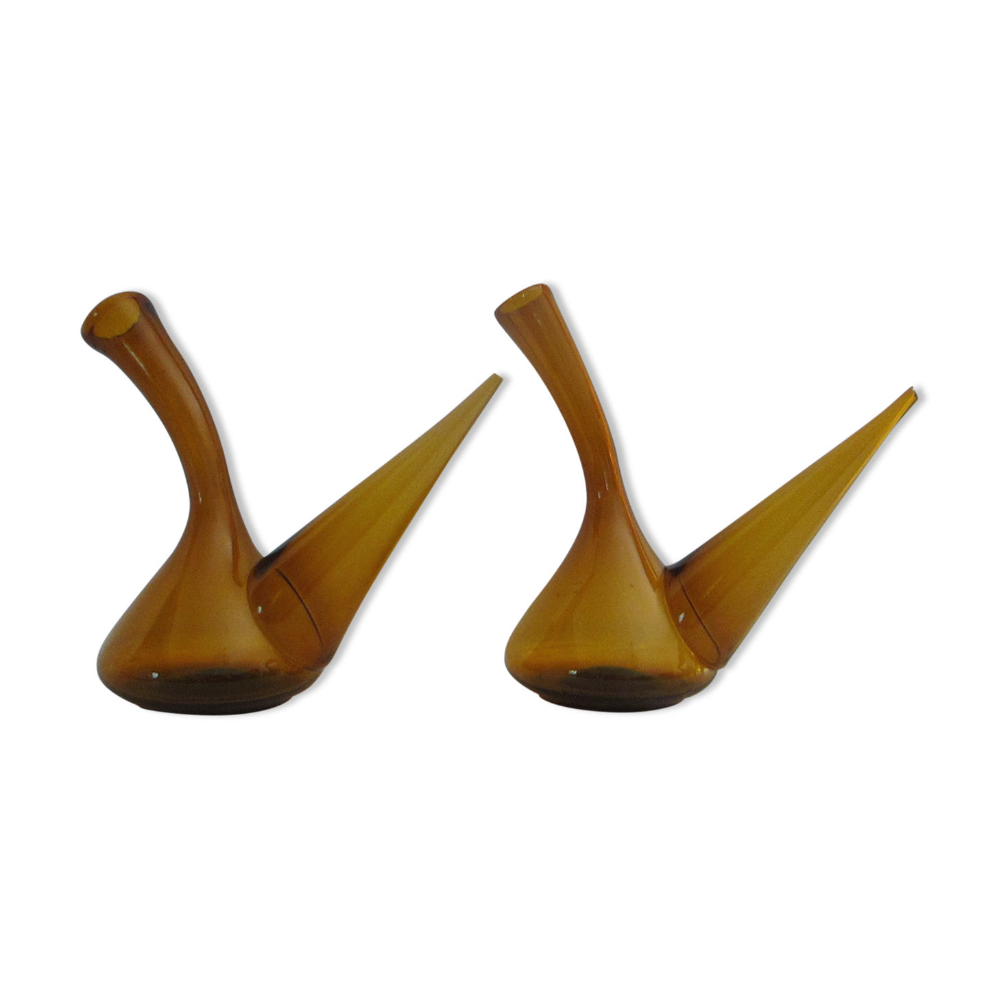 Oil and vinegar maker in amber glass