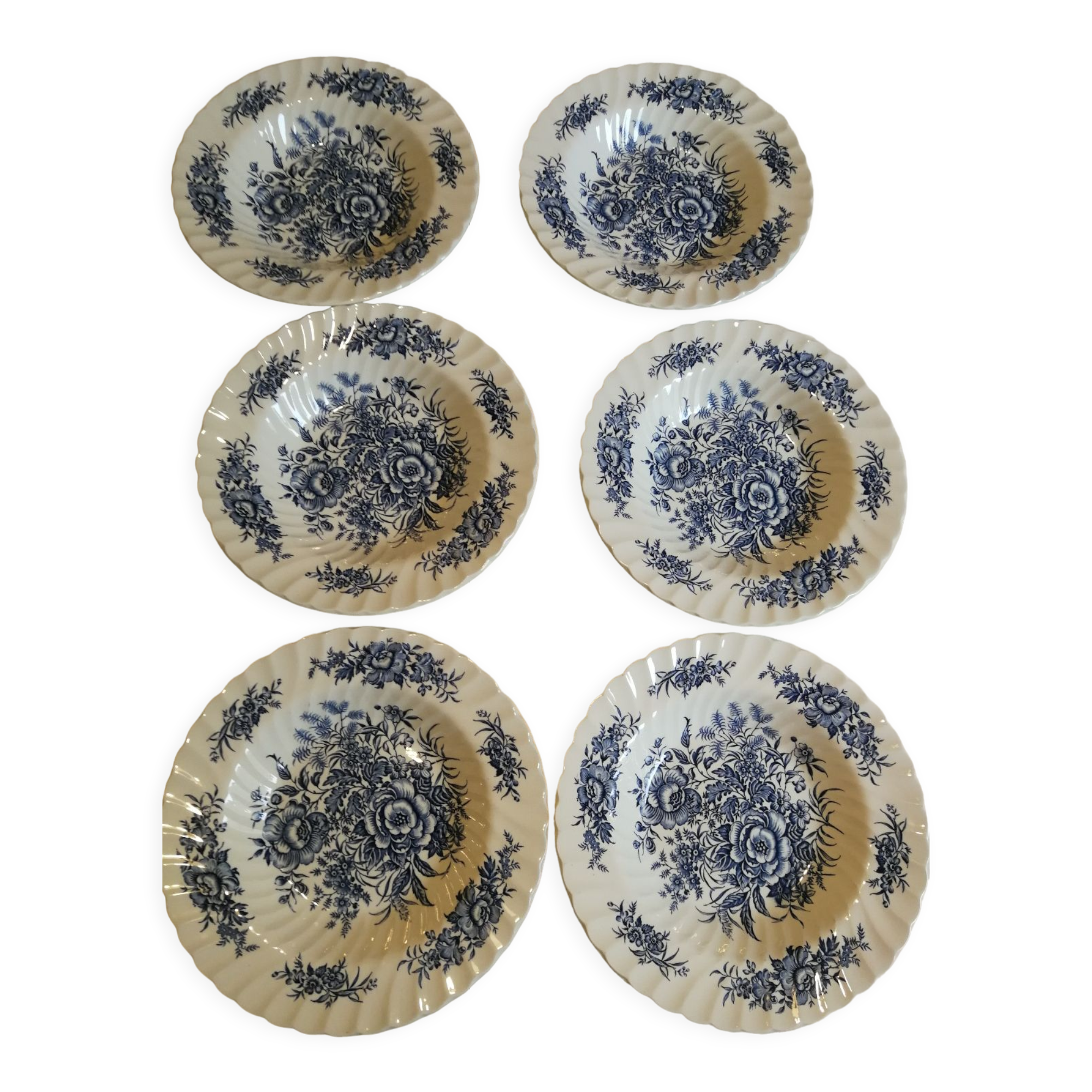 Set of 6 Beacon Hill soup plates