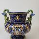 Vase forme médicis en faïence de gien