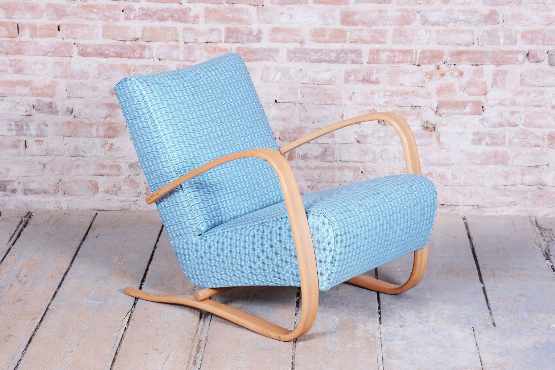 Czech Art Deco H-269 Armchair by J. Halabala for Up Závody, 1930s