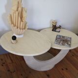 Travertine/marble coffee table