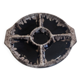 Grand plat compartimenté, céramique, M.Giuge, Vallauris