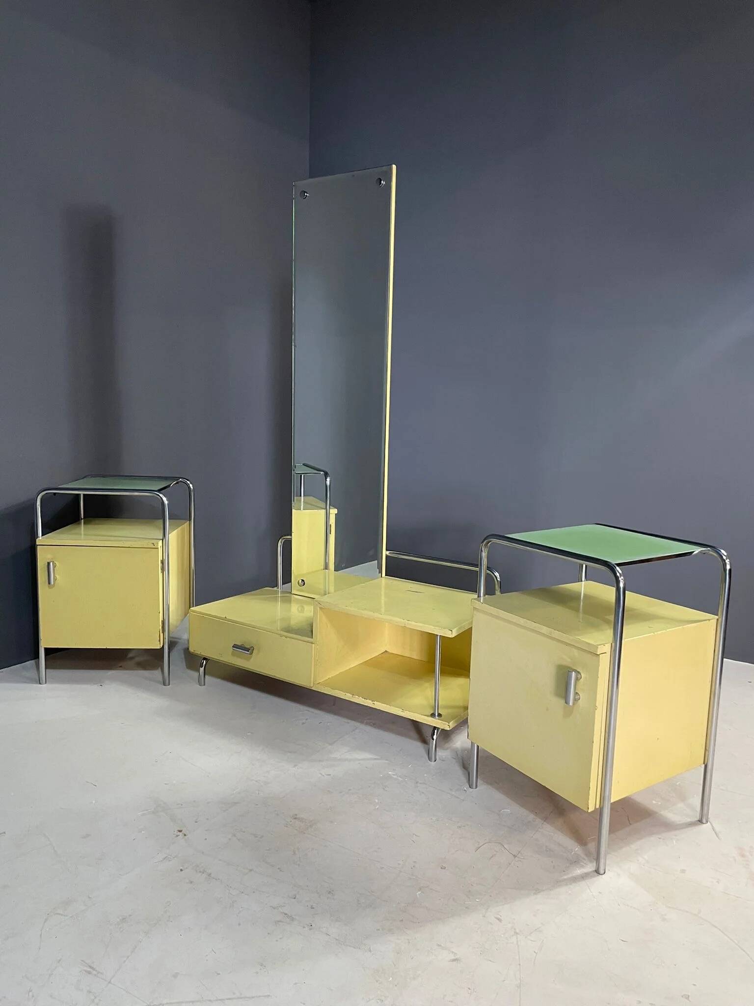 Ensemble de chambre Bauhaus par Slezák, Tchécoslovaquie, années 1930