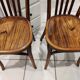 Suite of 4 chairs of Bistrot Baumann vintage 1930
