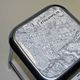 Swedish midcentury step stool Stockholm of chromed steel by Awab 1950s