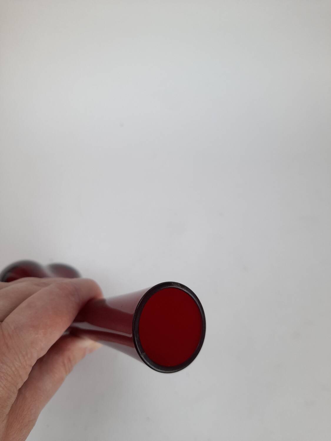 Red pumpkin vase Arthur Percy for Elme Glasbrück