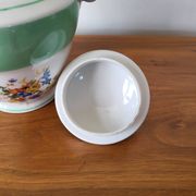 Covered pot, Limoges porcelain sugar bowl