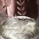 Carafe et verre en verre soufflé et gravé