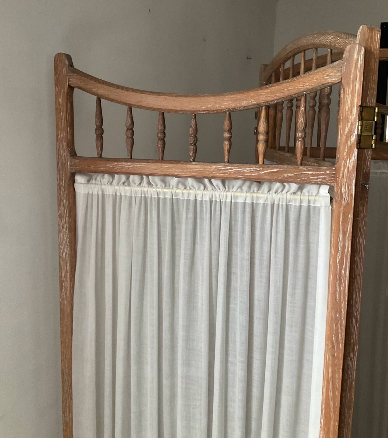 Vintage weathered wooden screen