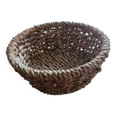 Corbeille tressée ronde