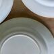 Set of 4 old flat plates in Terre de Fer, Cadiz L&G