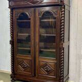 Louis XIII bookcase in walnut from the late 19th century - removable
