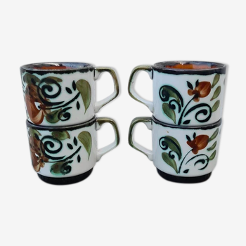 Lot de 4 tasses Boch Argenteuil