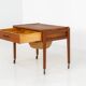 Teak sewing trolley / side table on castors