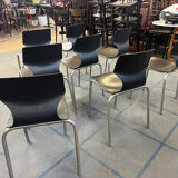 Set of 8 Pagholz chairs.