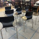 Set of 8 Pagholz chairs.