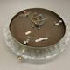 Large 40cm Murano Ice Glass Flushmount Wall Light by Hillebrand Leuchten, 1