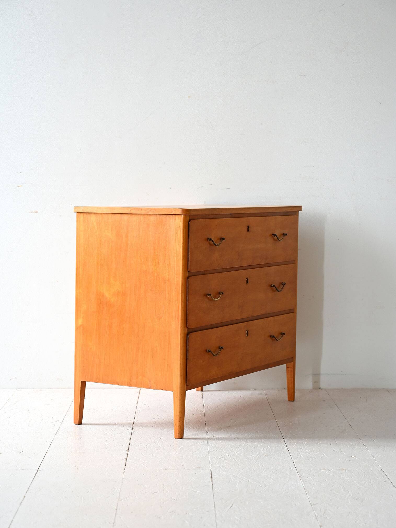 1950s Scandinavian Birch Chest of Drawers