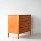 Commode scandinave en bouleau des années 1950