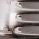 12 dessert spoons, 24 pieces in silver-plated metal Christofle Rubans